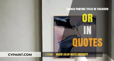 Italicize or Quote? The Proper Formatting for Painting Titles