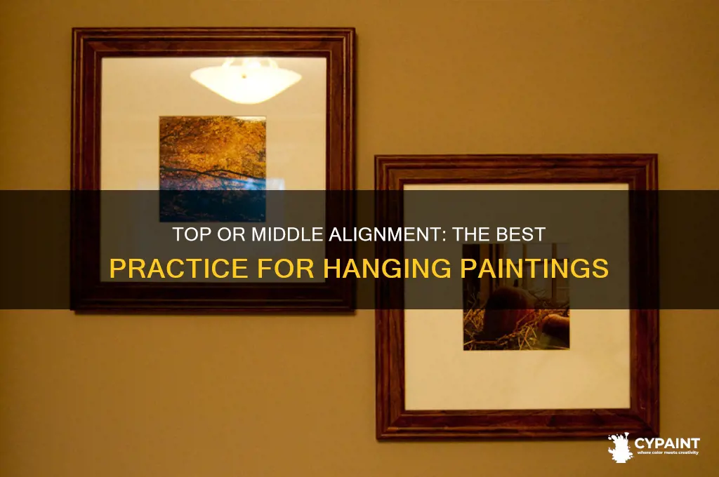should paints be aligned at top or middle