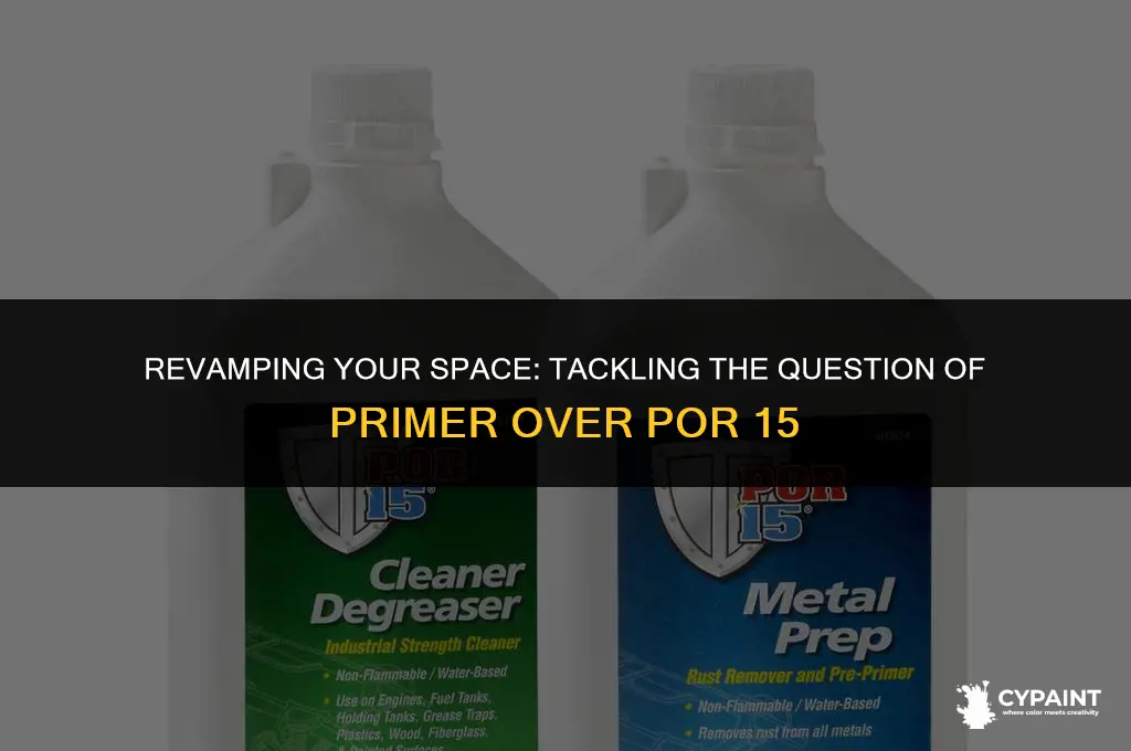 should por 15 be tacky when painting over with primer
