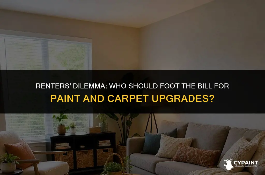 should renters have to pay for paint and carpet change