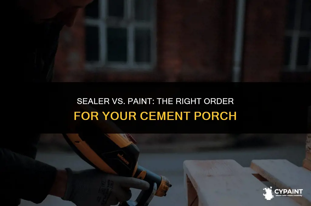 should sealer be applied first or paint on cement porch