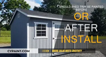 How to Paint Shed Trim: Before or After Installation?