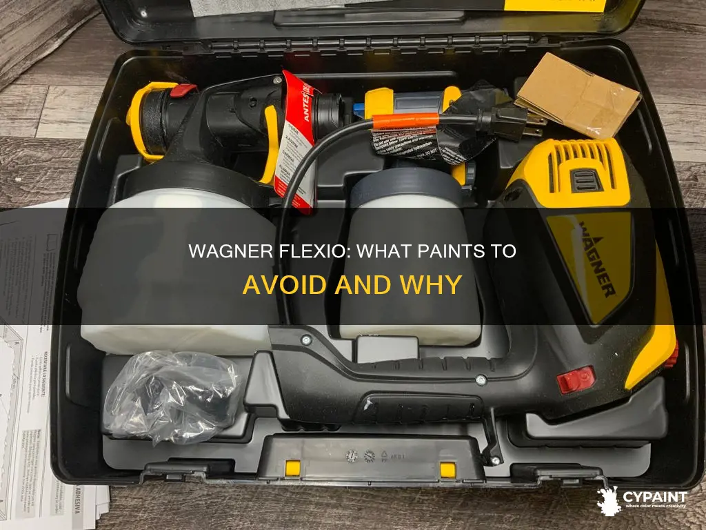 should some paints not go in a wagner flexio