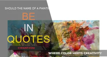 How to Title a Painting: Quotes or No Quotes?