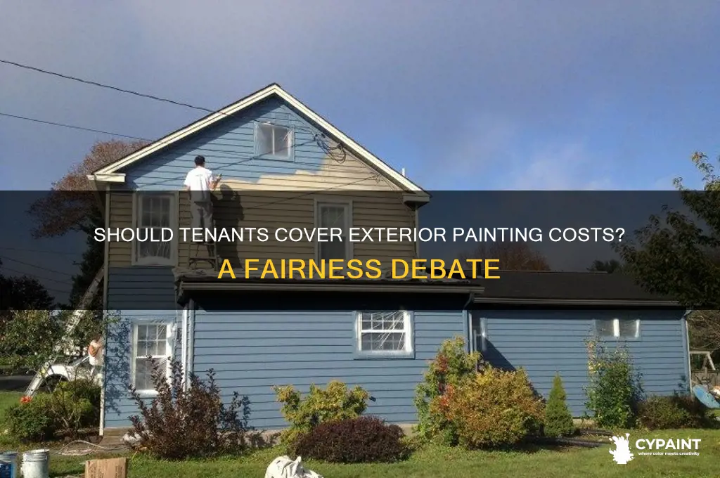 should the tennant pay to paint the outside