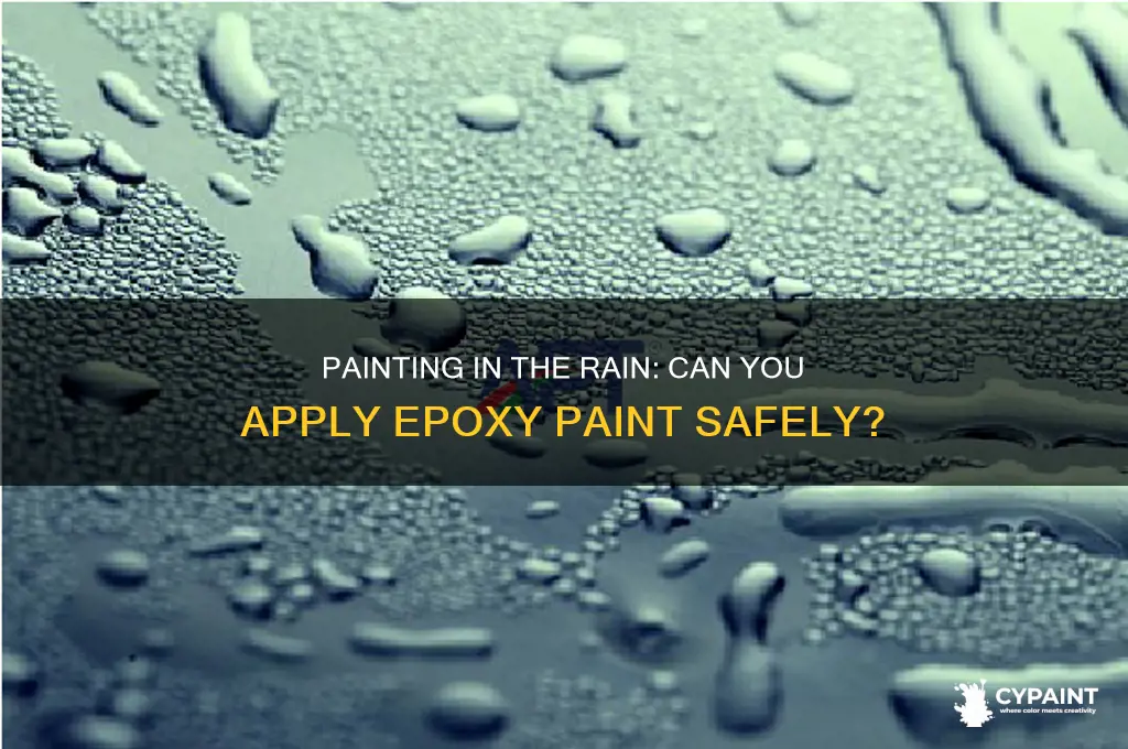 should tou paint epoxy paint while it rains