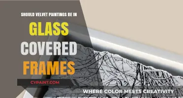 Velvet Paintings: To Frame Under Glass or Not?