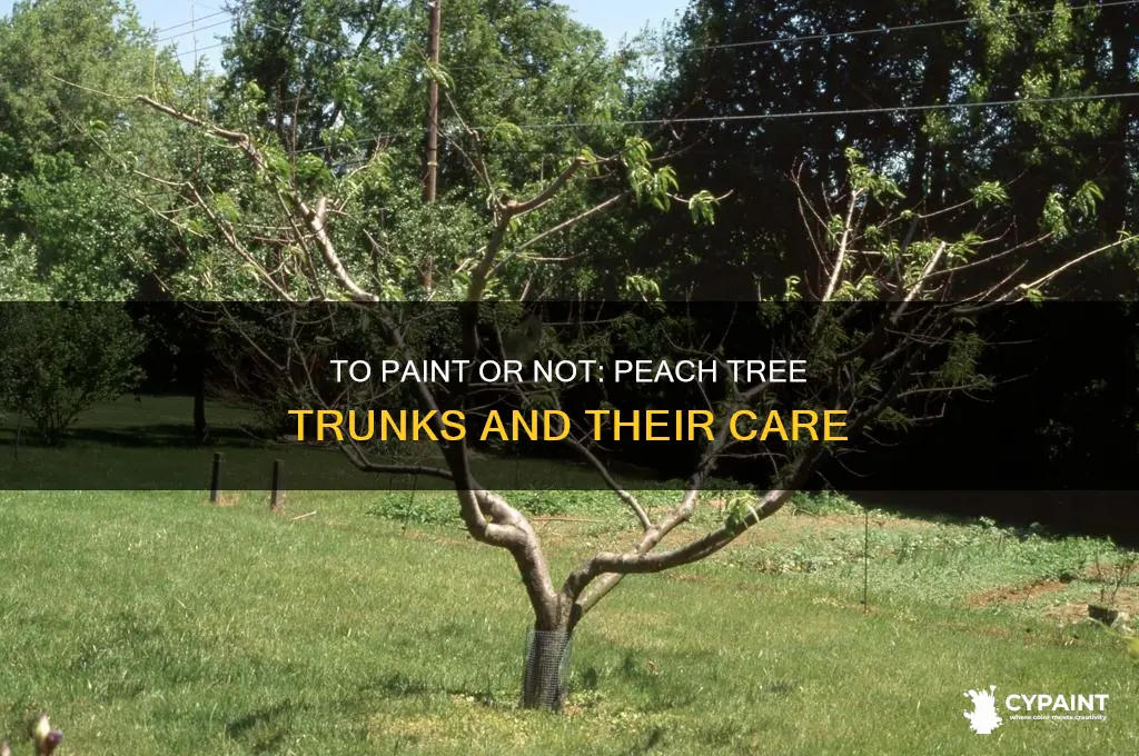 should we paint trunks of our peach trees
