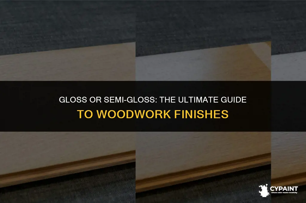 should what should woodwork be painted gloss or semi-gloss