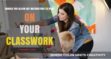 Unleashing Creativity: The Debate on Art Instructors Painting on Classwork