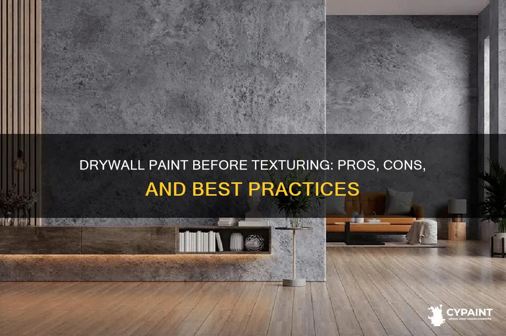 should you apply drywall paint before you texture