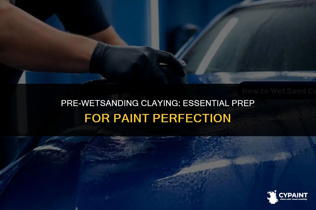 should you clay your paint before wetsanding out swirl marks