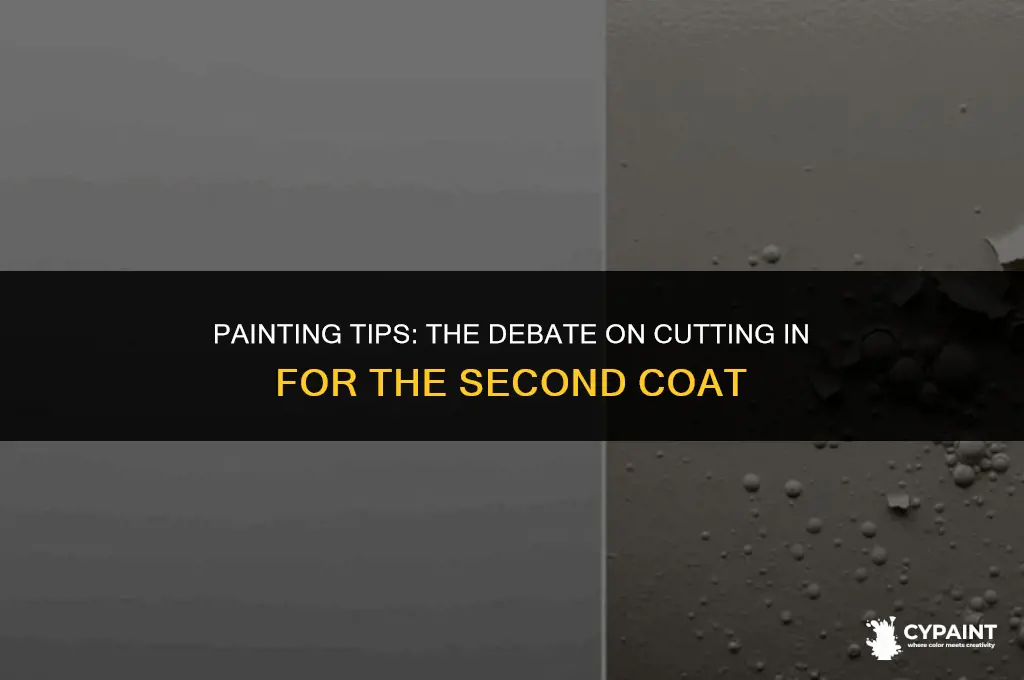 should you cut in on the second coat of paint