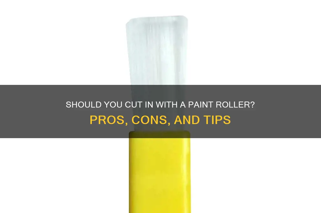 should you cut in with a paint roller