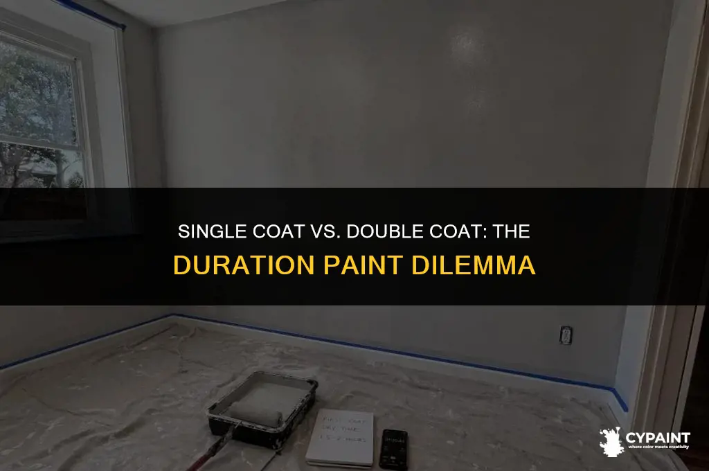 should you do one coat of duration paint or two
