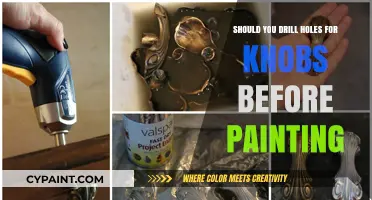 Drill Before Painting: A Guide to Knob Installation and Finish