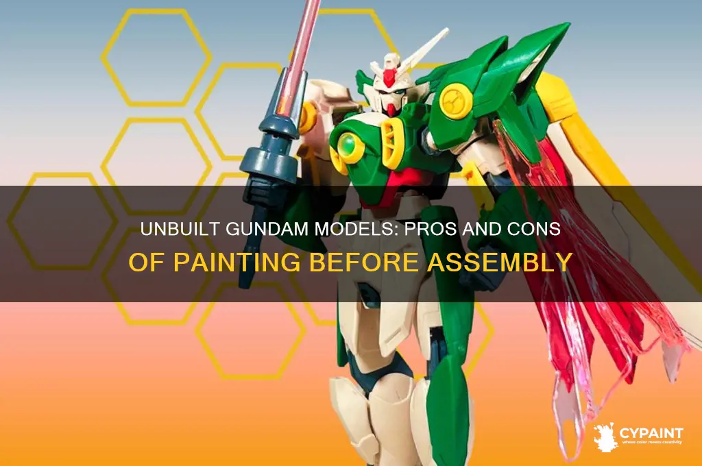 should you leave a gundam unbuilt for painting