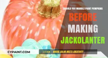 Marble Paint Pumpkins: A Creative Twist Before Carving Jack-o'-Lanterns?