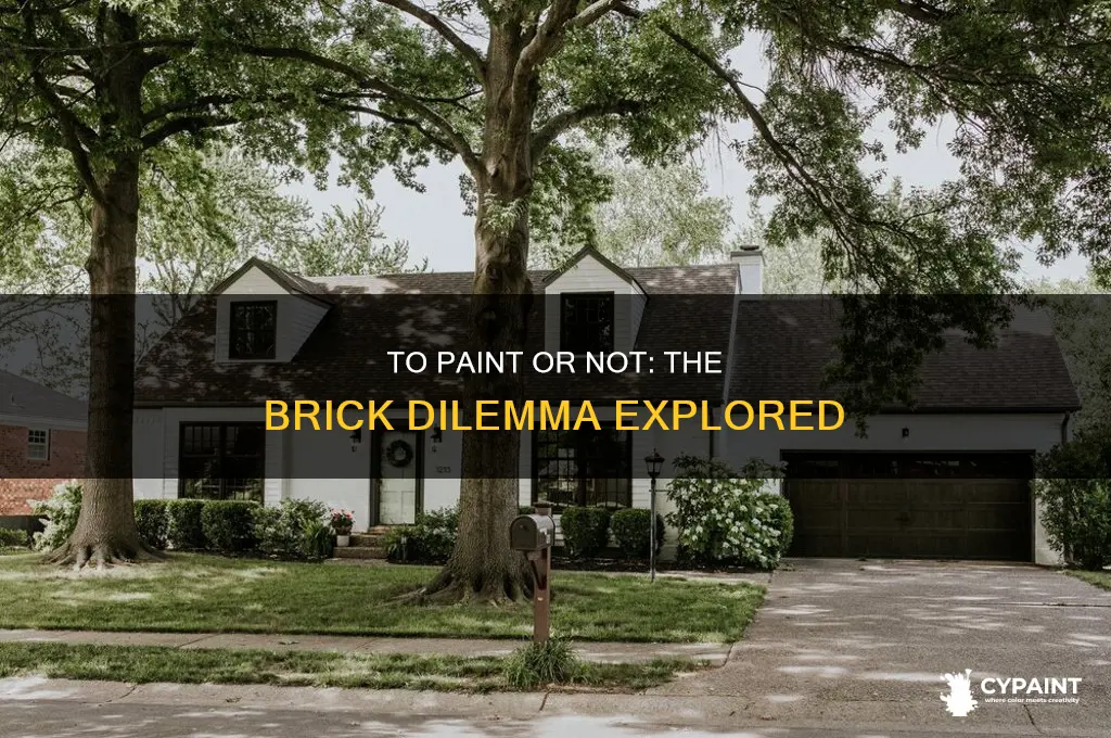should you or should you not paint brick