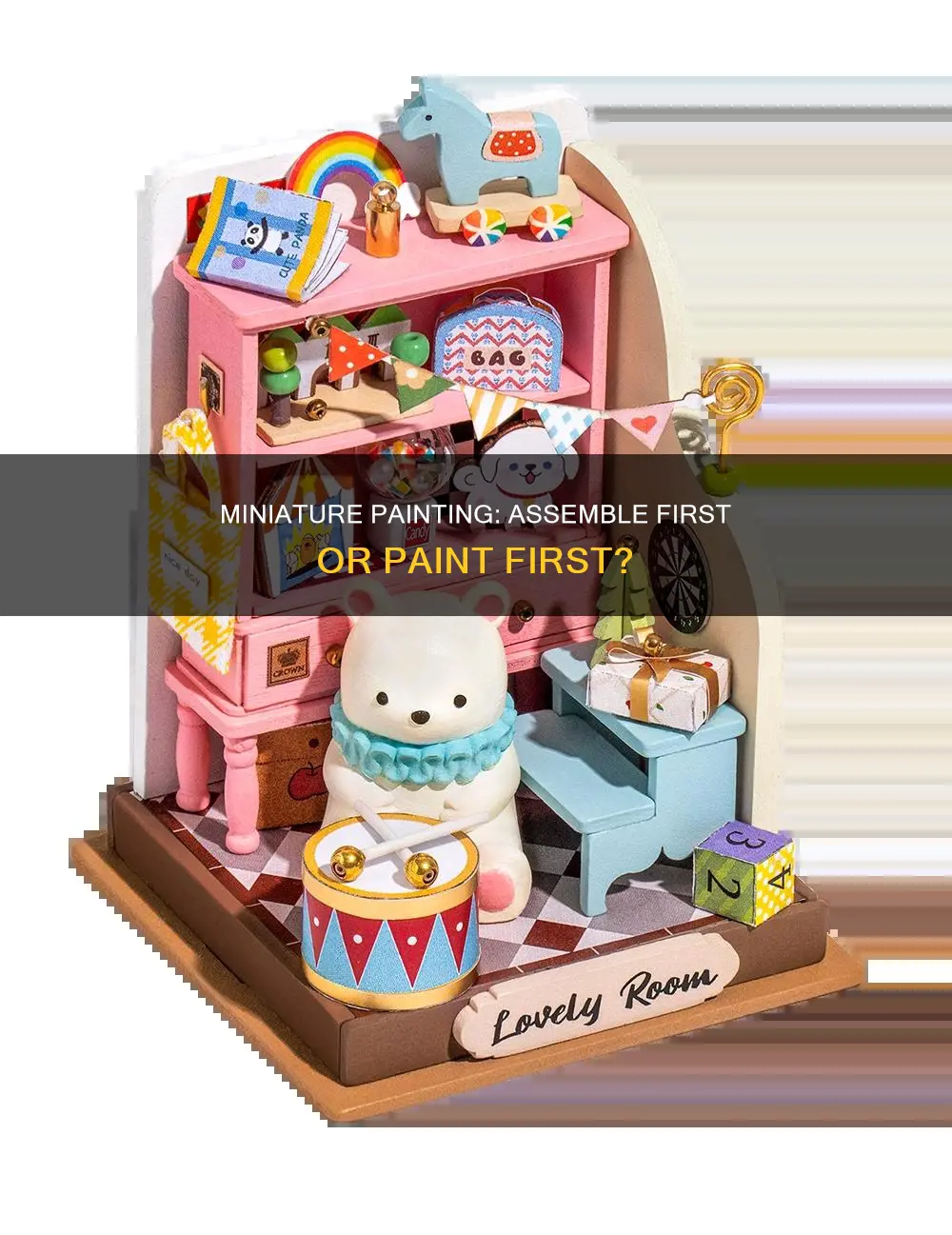 should you paint a miniature before putting it together