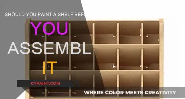Painting Shelves: Assemble First or Last?
