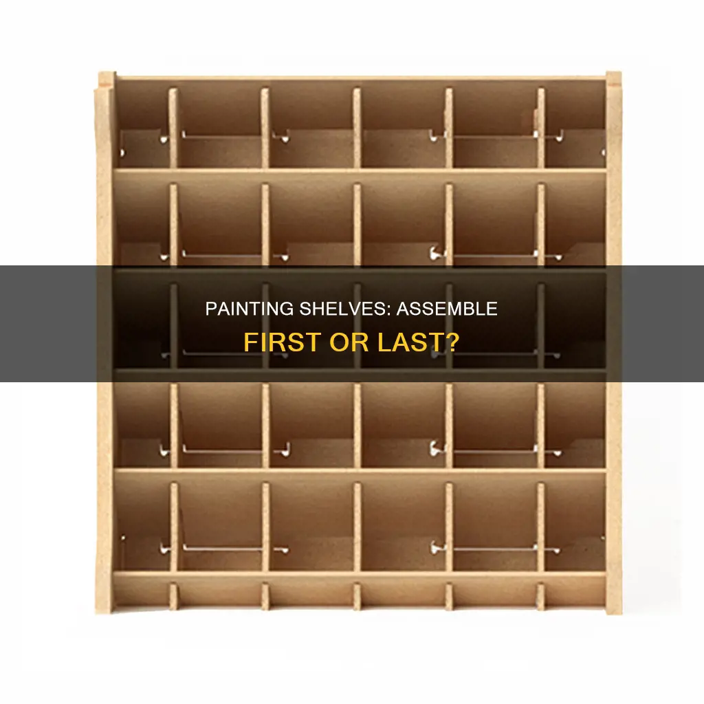 should you paint a shelf before you assemble it