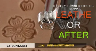 The Art of Stamping and Painting Leather: Which Comes First?