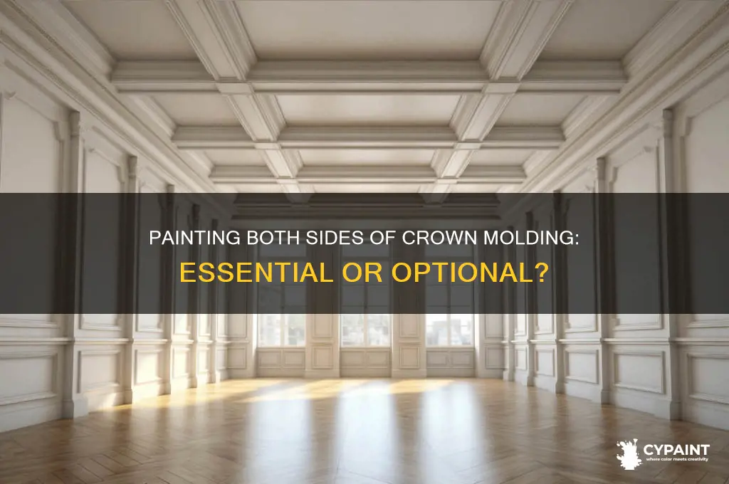 should you paint both sides of crown molding