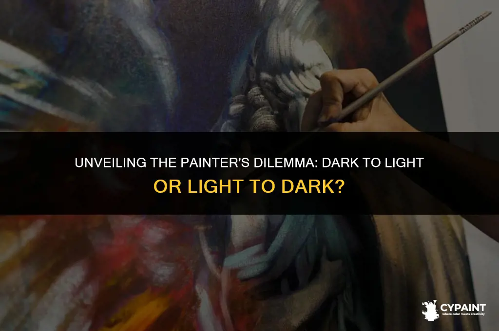 should you paint dark to light or light to dark