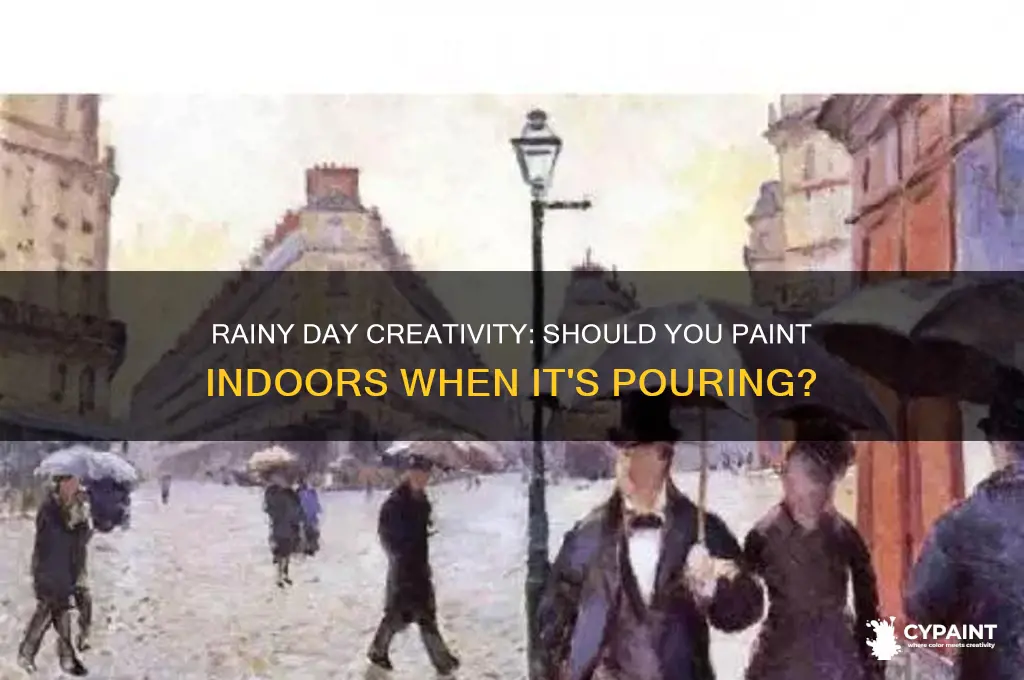 should you paint indoors on a rainy day