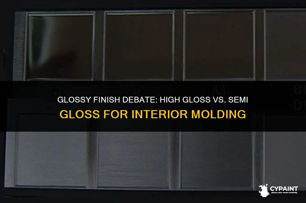 should you paint interior molding high gloss or semi gloss