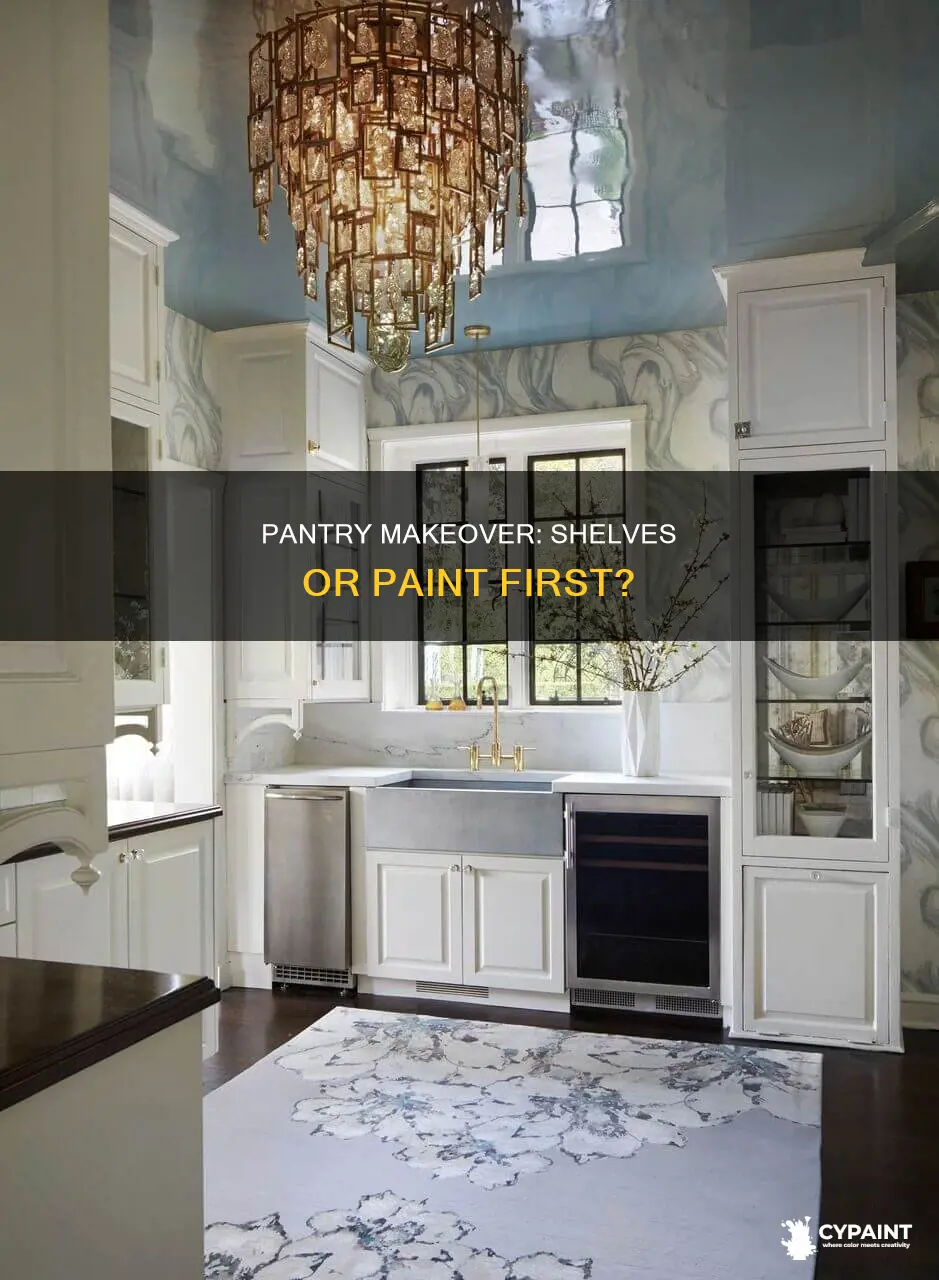 should you paint interior of pantry before adding shelvez