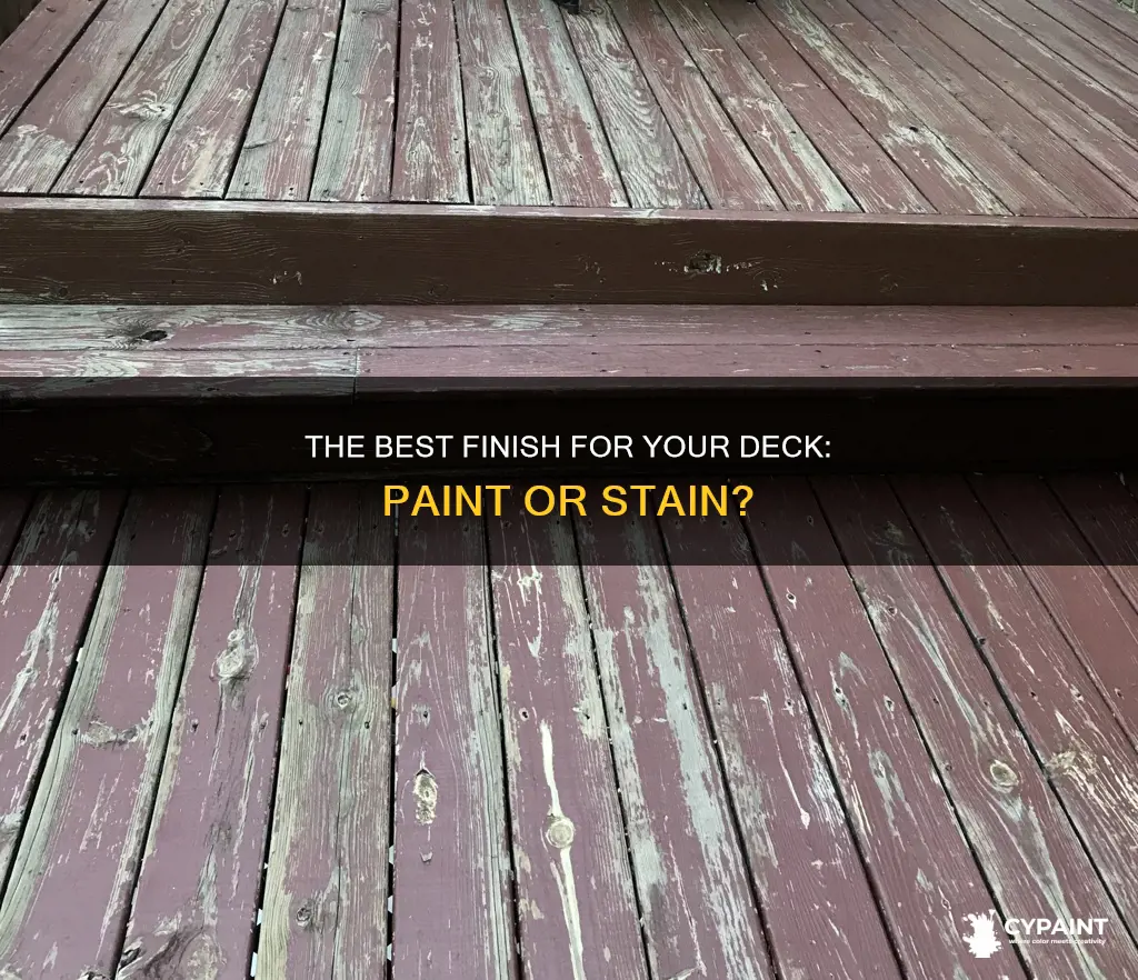 should you paint or stain your deck shoreline painting