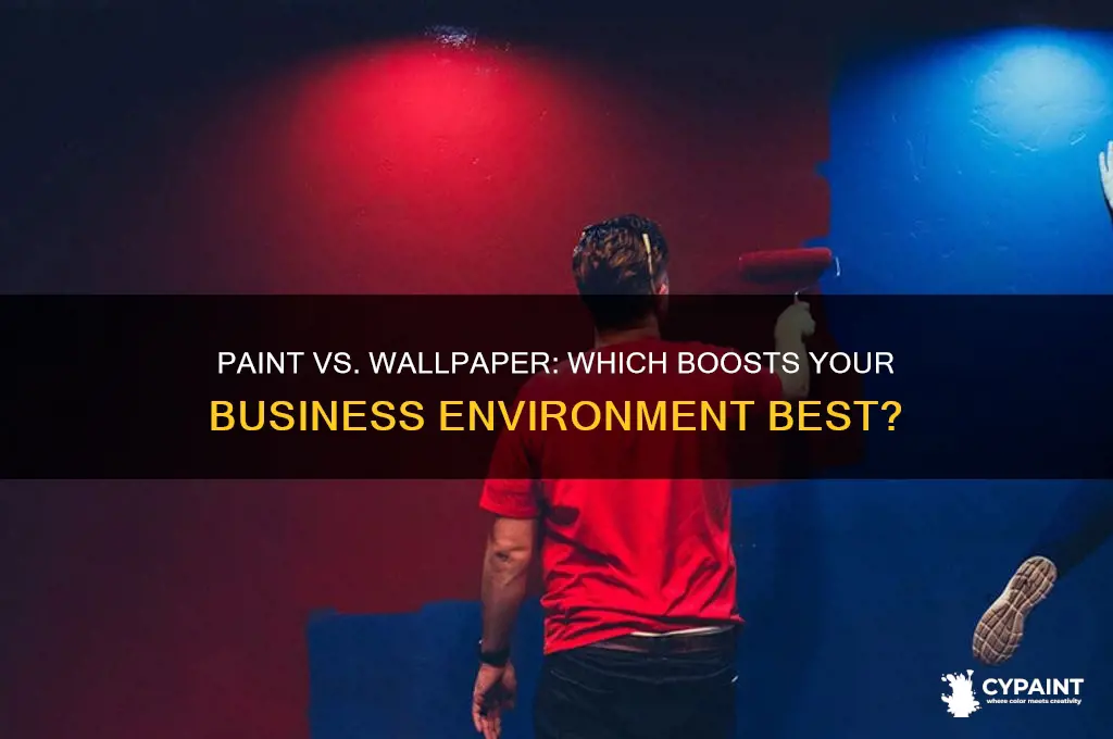 should you paint or wallpaper in a business