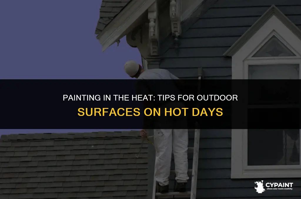 should you paint outdoor surfaces on an extremely hot day