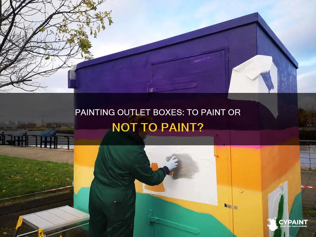 should you paint outlet boxes out side when painting