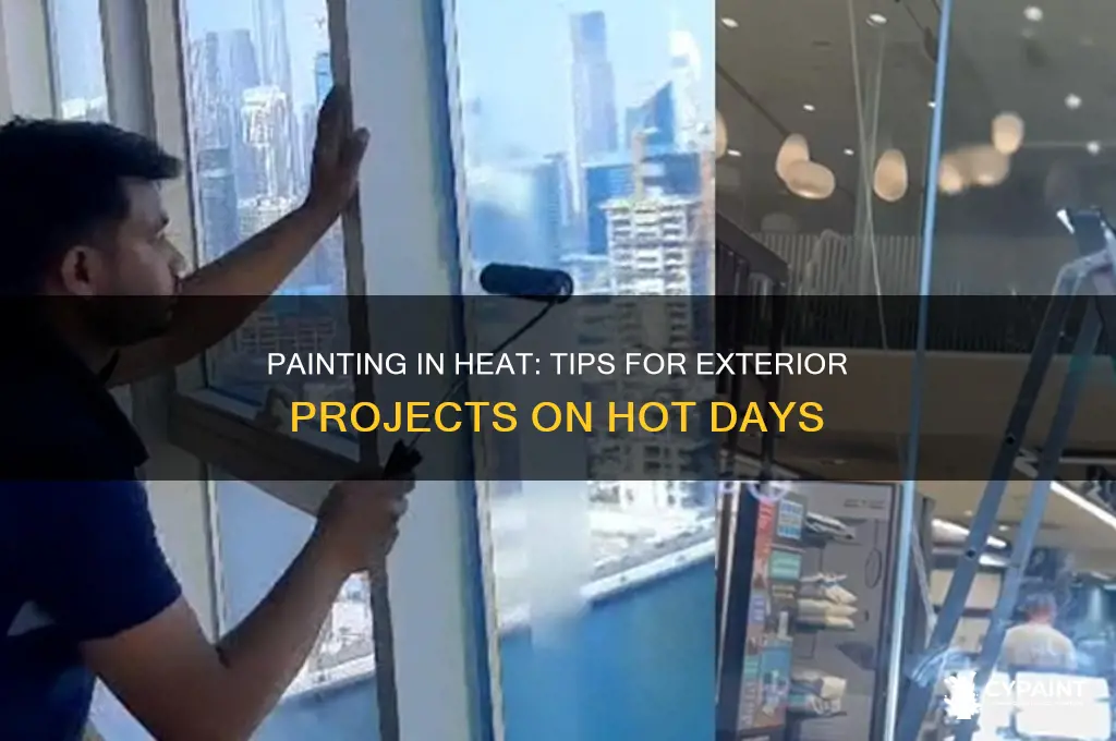should you paint outside when it