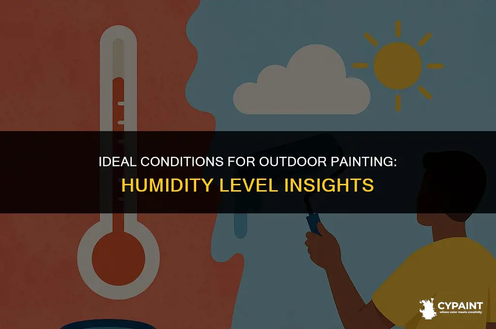 should you paint outside with a humidity level of 43