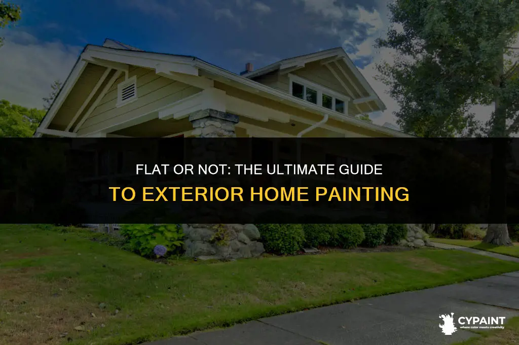 should you paint the exterior of a home in flat