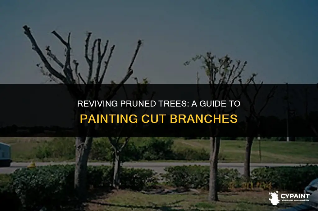 should you paint the trees where branches are cut off