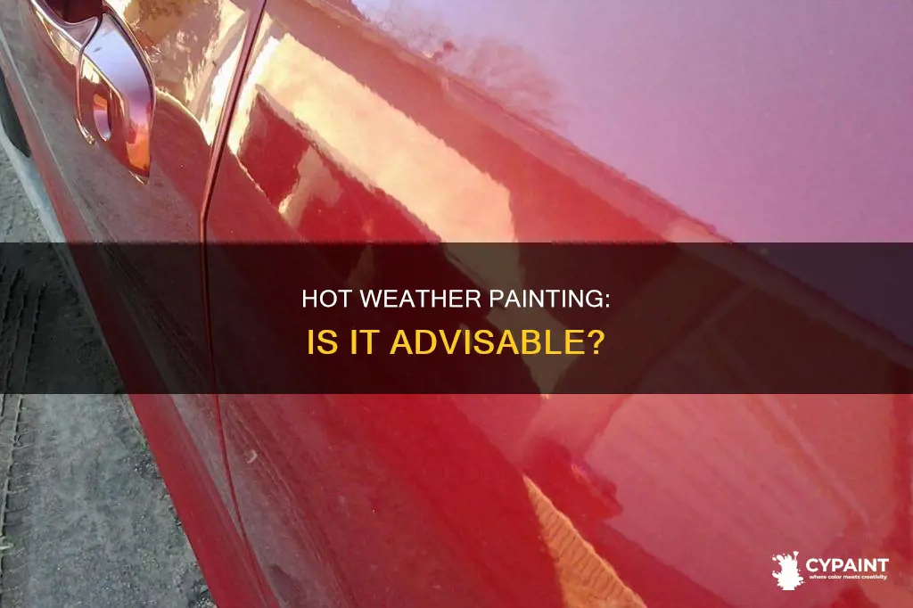 should you paint when ot is 90 degrees outside