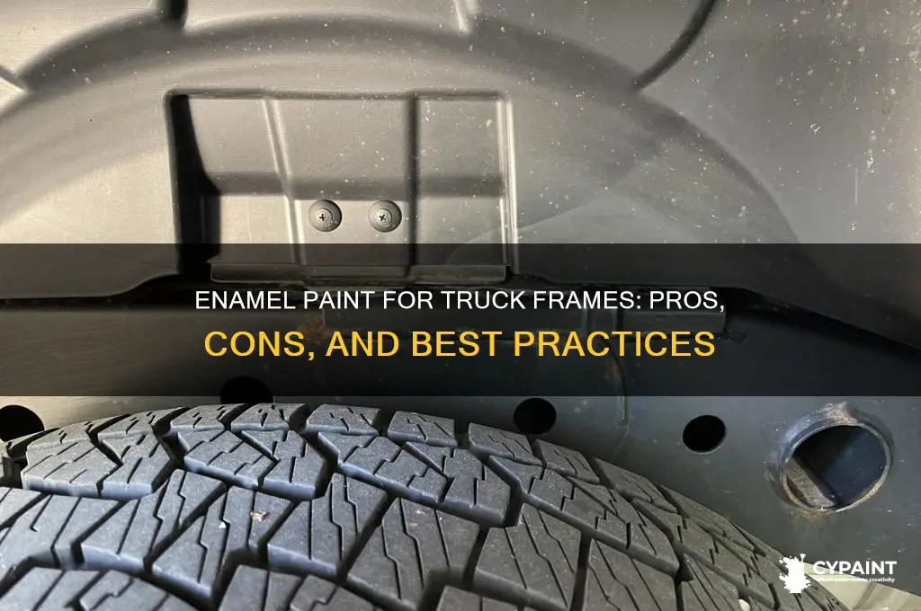should you paint your truck frame with enamal