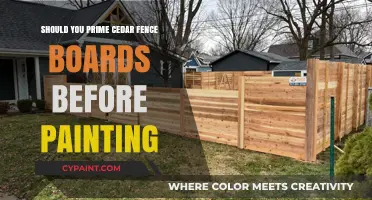 Should You Prime Cedar Fence Boards Before Painting?