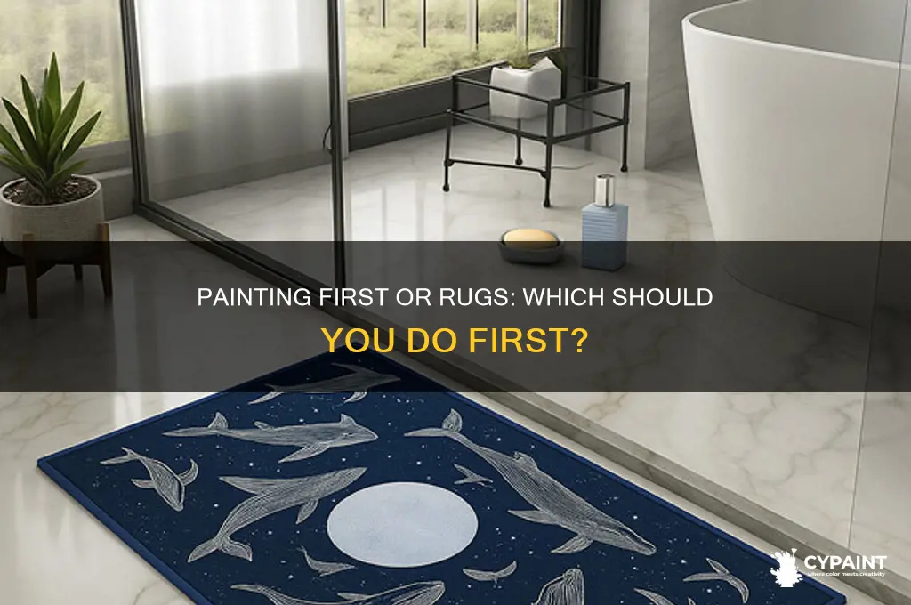 should you put in rugs before you paint