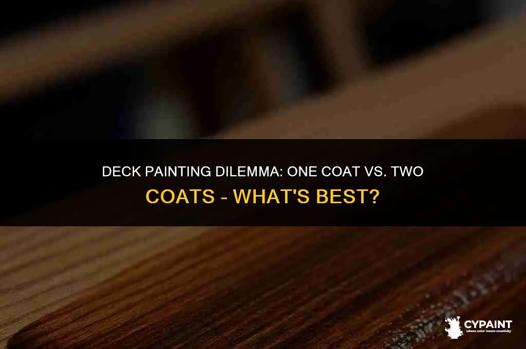 should you put two coats of paint on a deck