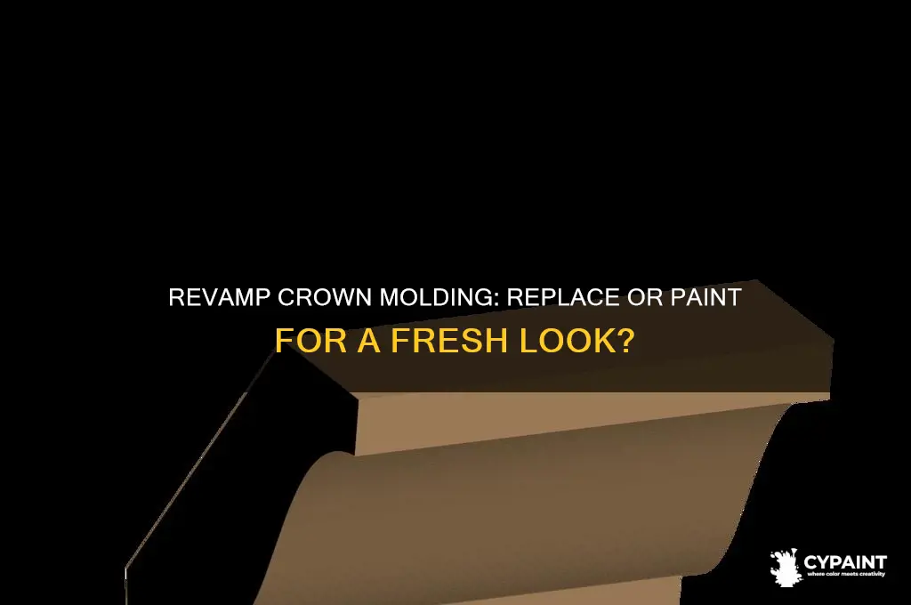 should you replace crown molding or paint it