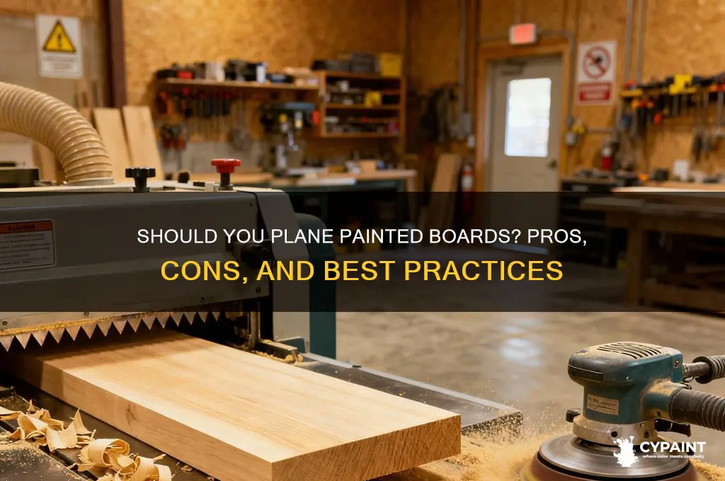 should you run painted boards through a planer