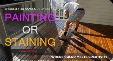 Sand Your Deck: To Paint or Stain?
