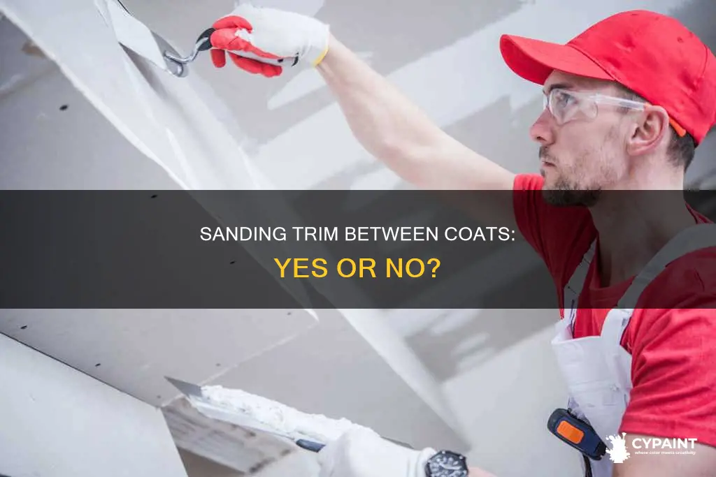 should you sand between coats of paint on trim