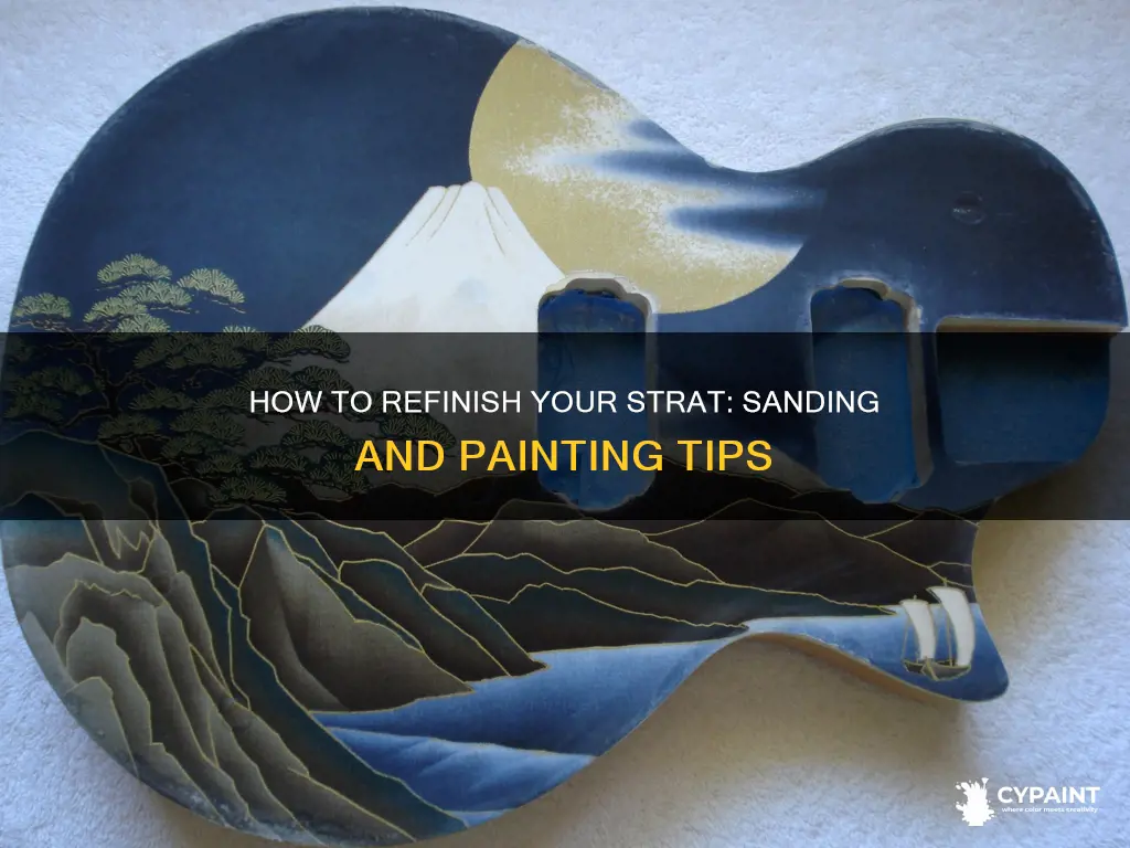 should you sand paint on back of strat under